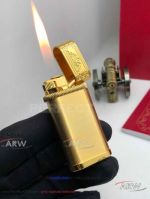 ARW 1:1 Replica Cartier Limited Editions Gold Stainless Steel Jet lighter Gold Cartier Lighter